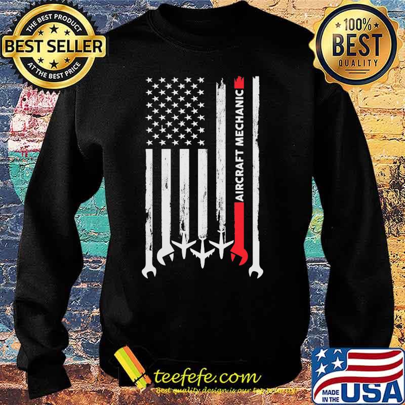 Official Aircraft Mechanic American Flag Independence Day Shirt Sweater Official Aircraft Mechanic American Flag Independence Day Shirt Sweater