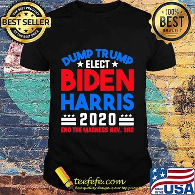 Official Dump Trump Elect Biden Harris 2020 End The Madness Nov 3rd Shirt