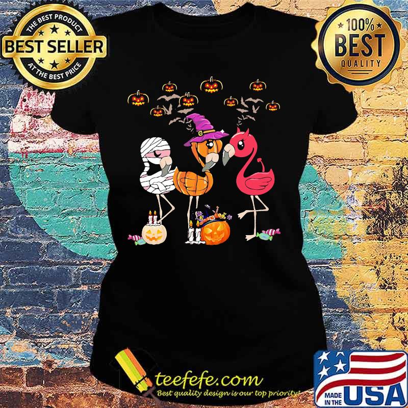 Official Flamingo Halloween s Ladies tee Official Flamingo Halloween s Ladies tee
