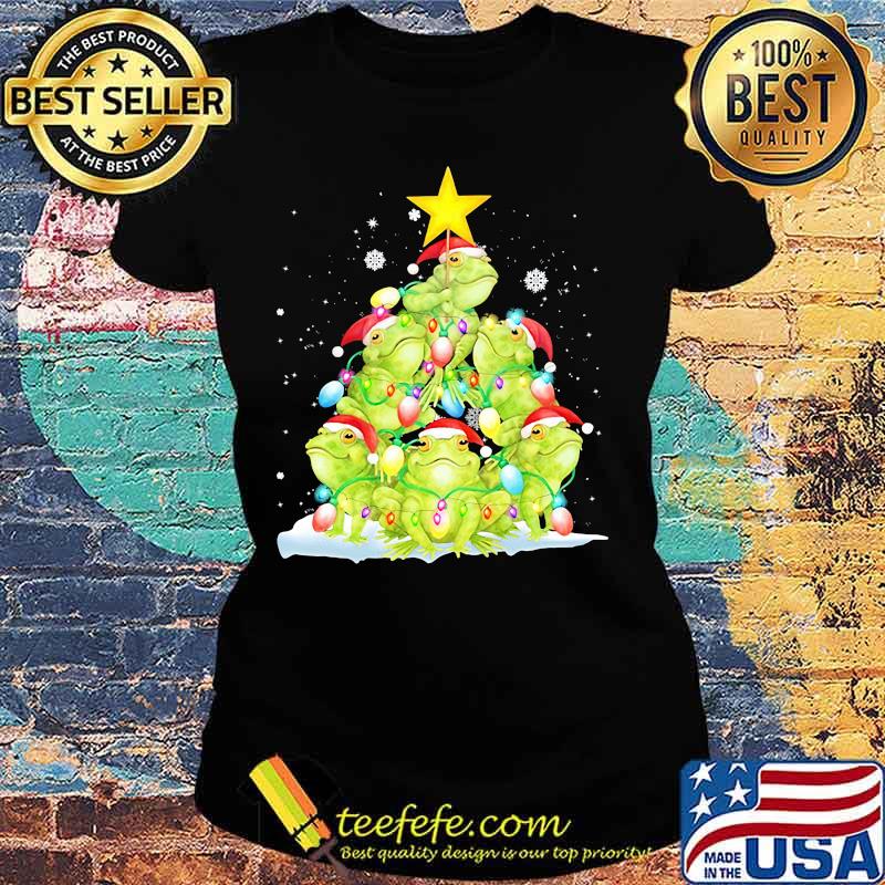 Official Frog Christmas Pine Tree s Ladies tee Official Frog Christmas Pine Tree s Ladies tee