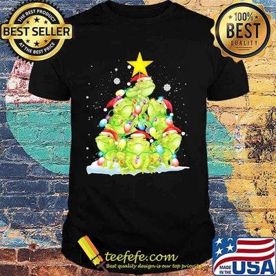 Official Frog Christmas Pine Tree shirt