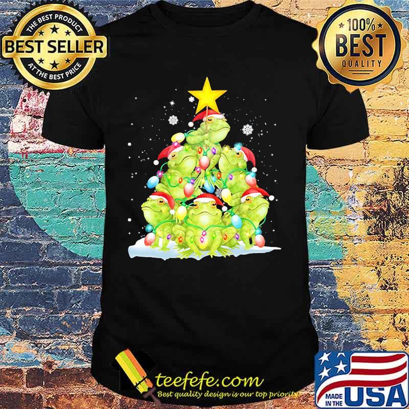 Official Frog Christmas Pine Tree shirt