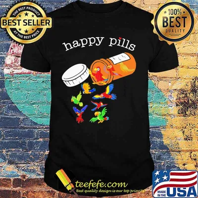 Official Happy Pills Parrots Shirt