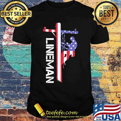 Official Lineman American Flag shirt