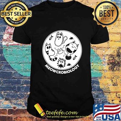 Official Meowcrobiology Microbiology Cat Shirt