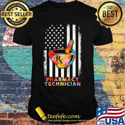 Official Pharmacy Technician American Flag Independence Day Shirt