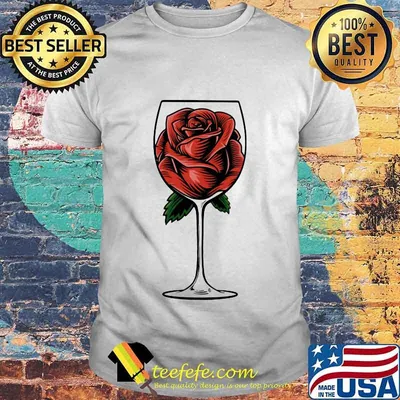 Official Rose Wine Glass Shirt