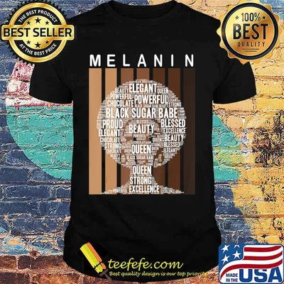 Oheneba Melanin Shades Afro Queen Wordart Shirt For Women T-Shirt