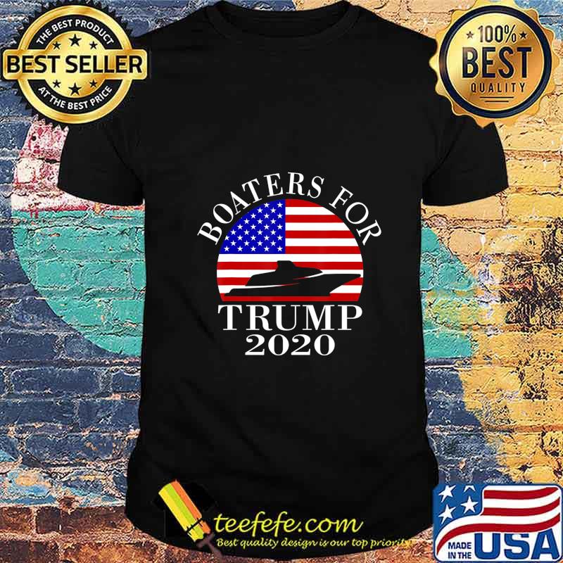 Patriotic Boaters For Trump 2020 US Flag T-Shirt