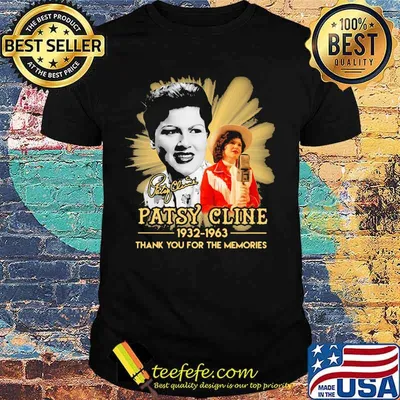 Patsy cline 1932 1963 thank for the memories signature shirt