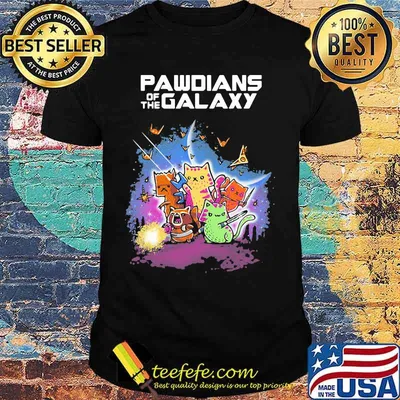 Pawdians of the galaxy cats shirt