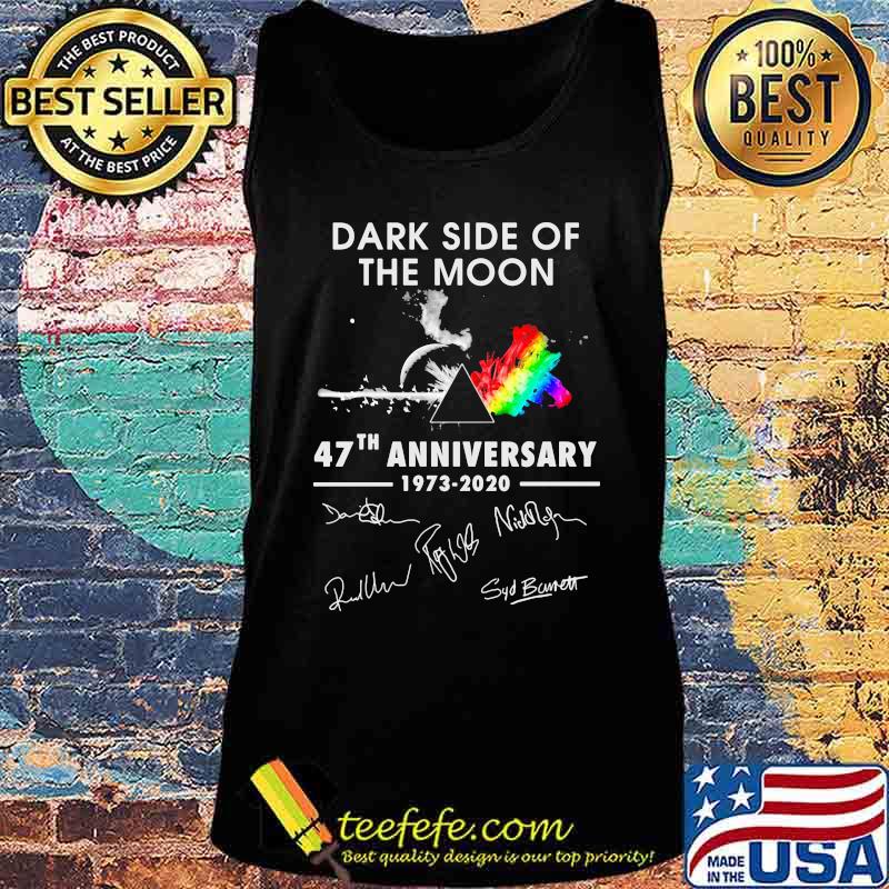 Pink floyd dark side of the moon 47th anniversary 1973 2020 signatures s Tank top Pink floyd dark side of the moon 47th anniversary 1973 2020 signatures s Tank top