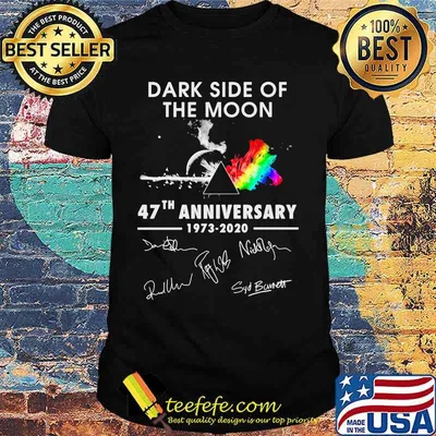 Pink floyd dark side of the moon 47th anniversary 1973 2020 signatures shirt