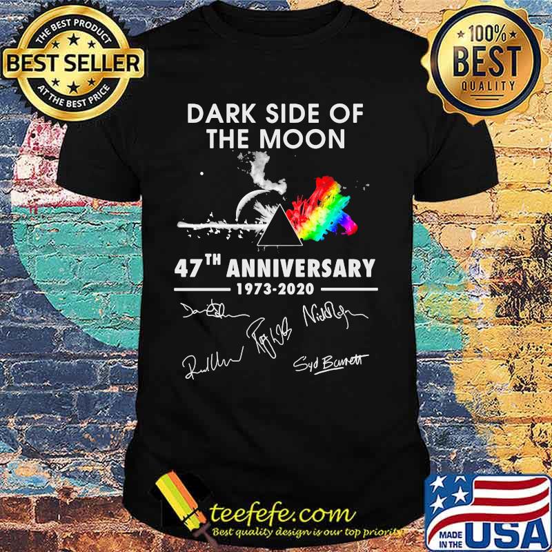 Pink floyd dark side of the moon 47th anniversary 1973 2020 signatures shirt