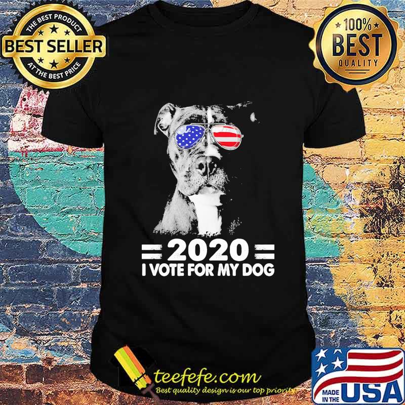 Pitbull 2020 i vote for my dog american flag shirt Pitbull 2020 i vote for my dog american flag shirt