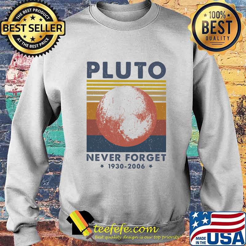 Pluto never for get 1930 2006 stars line vintage retro s Sweater Pluto never for get 1930 2006 stars line vintage retro s Sweater