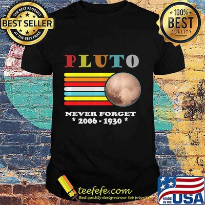 Pluto Never Forget 1930 - 2006 Vintage Space Science Outfit Premium T-Shirt