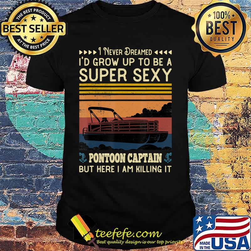 Pontoon Captain Funny Boaters Or Boat Driving Lovers Gift T-Shirt