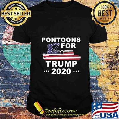 Pontoons For Trump 2020 Pontoon Boat Owner support for Trump T-Shirt