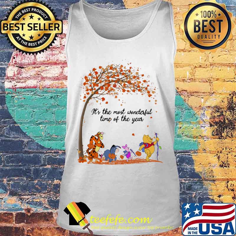 Pooh and friends it's the most wonderful time of the year leaves tree s Tank top Pooh and friends it's the most wonderful time of the year leaves tree s Tank top