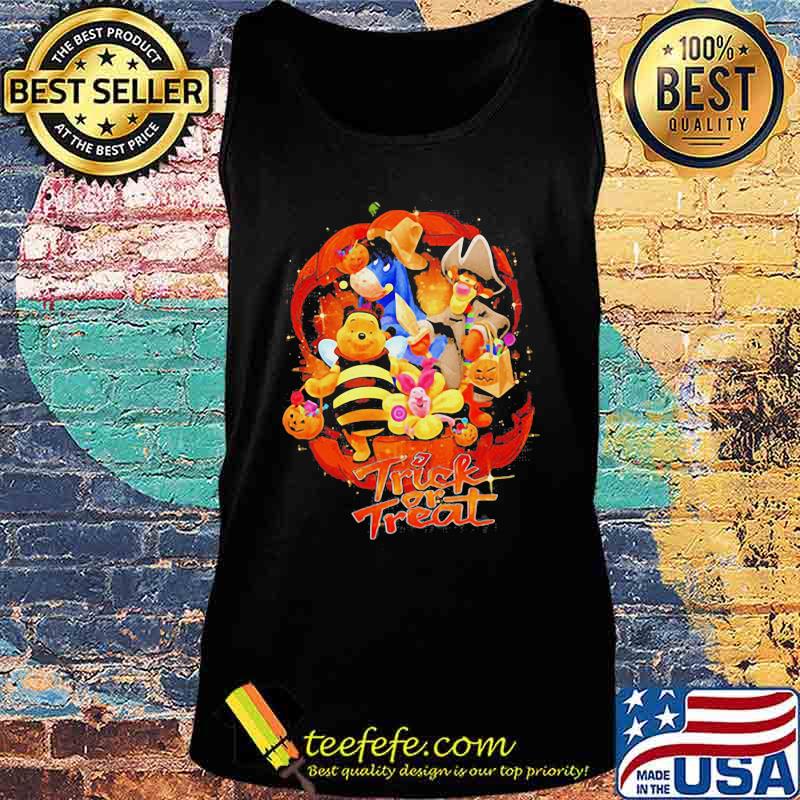 Pooh and friends trick or treat pumpkin happy halloween s Tank top Pooh and friends trick or treat pumpkin happy halloween s Tank top