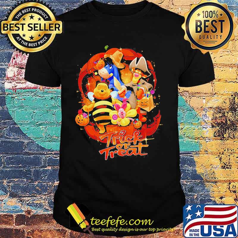 Pooh and friends trick or treat pumpkin happy halloween shirt Pooh and friends trick or treat pumpkin happy halloween shirt