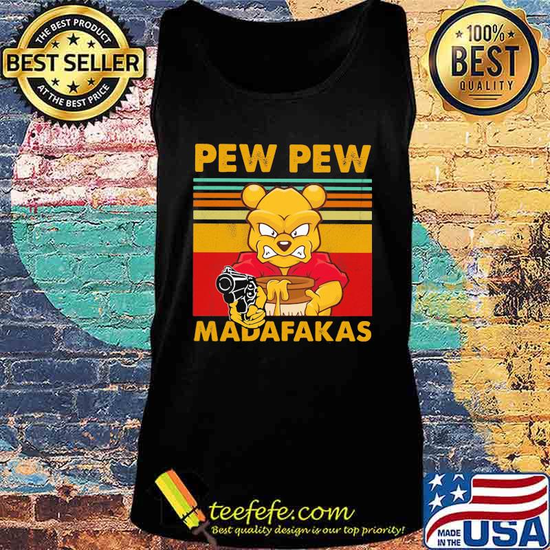 Pooh pew pew madafakas vintage retro s Tank top Pooh pew pew madafakas vintage retro s Tank top