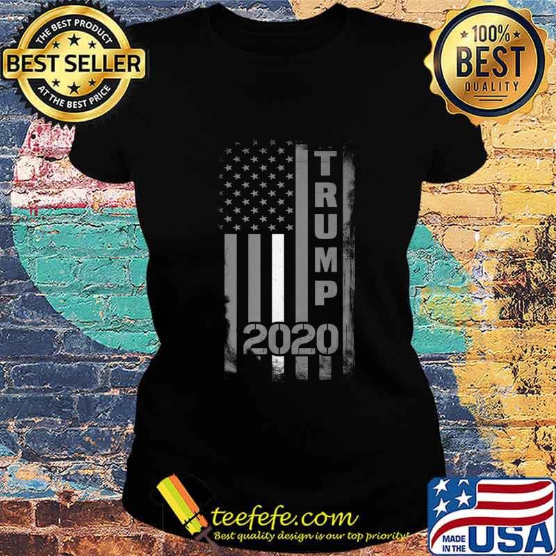 Pro Trump Ems Officer 2020 Us Flag White Line Thin Gift T-Shirt Ladies tee Pro Trump Ems Officer 2020 Us Flag White Line Thin Gift T-Shirt Ladies tee