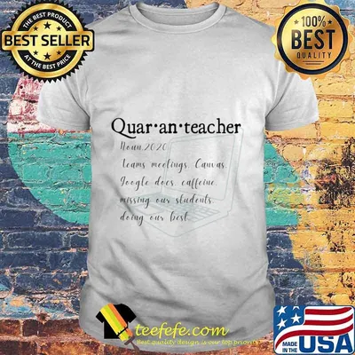 Quar-an-teacher noun 2020 teams meetings Shirt