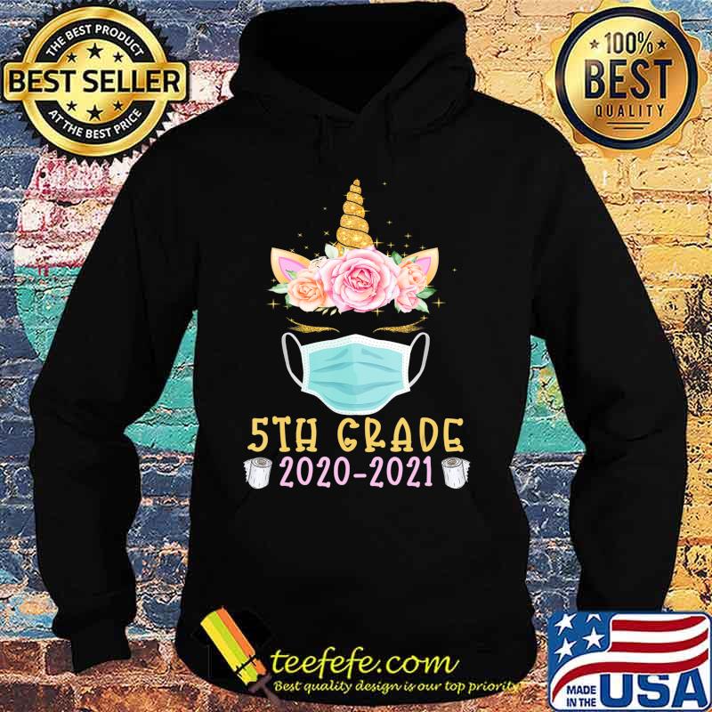 Quarantine Unicorn Fifth Grade 2020 School Social Distance T-Shirt Hoodie Quarantine Unicorn Fifth Grade 2020 School Social Distance T-Shirt Hoodie