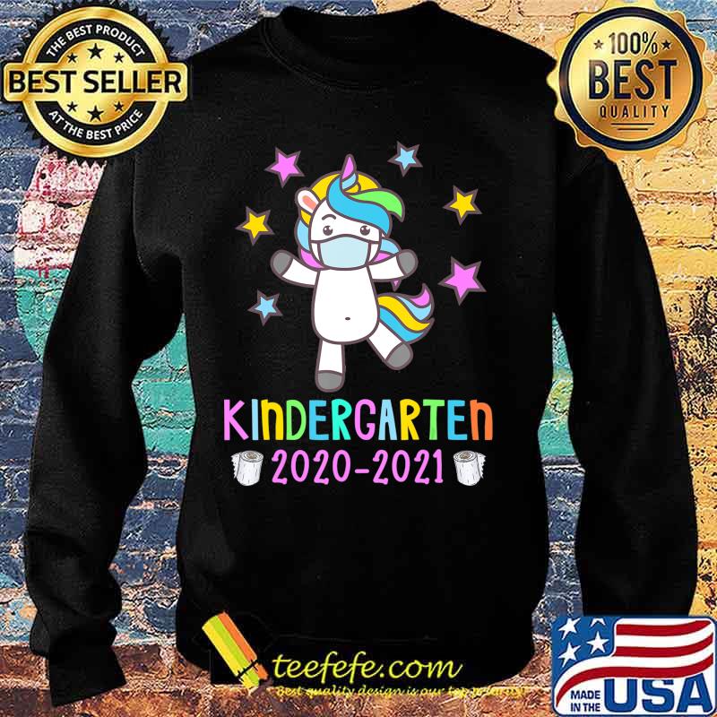 Quarantine Unicorn Hello Kindergarten 2020 Back To School T-Shirt Sweater Quarantine Unicorn Hello Kindergarten 2020 Back To School T-Shirt Sweater