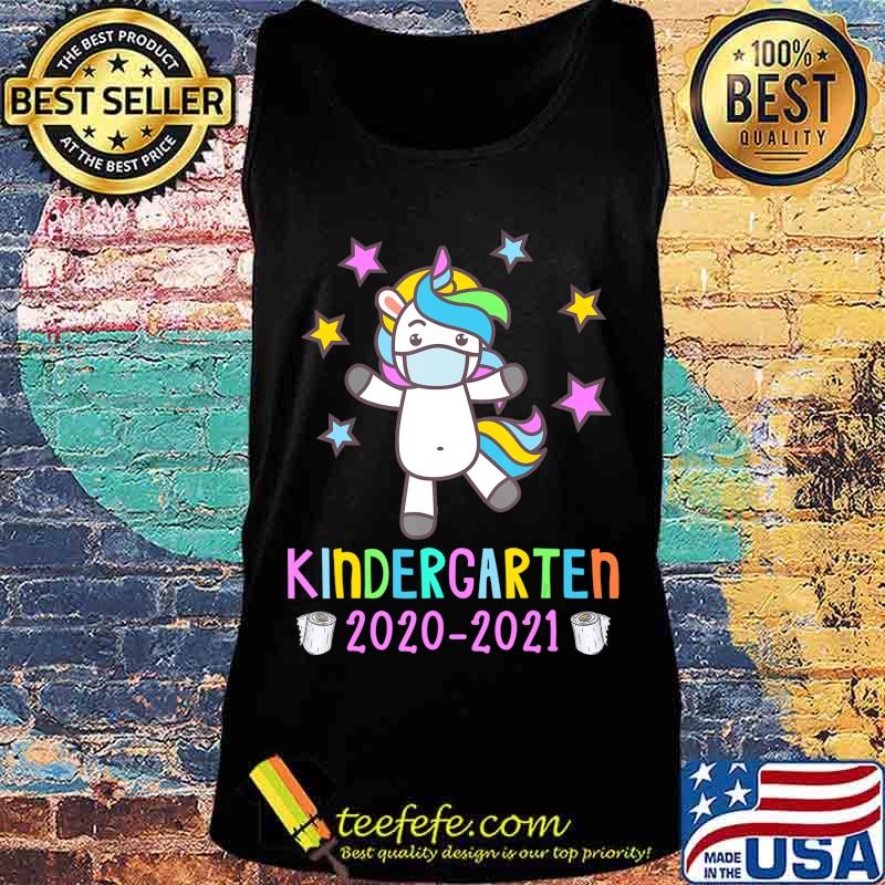 Quarantine Unicorn Hello Kindergarten 2020 Back To School T-Shirt Tank top Quarantine Unicorn Hello Kindergarten 2020 Back To School T-Shirt Tank top