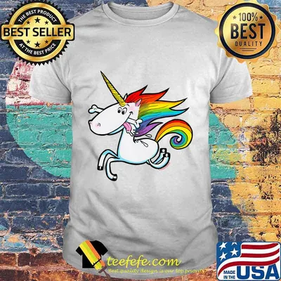Rainbow Unicorn with Dog Bone T-Shirt