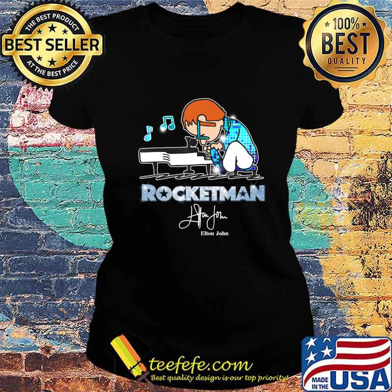 Retro Elton tshirt John Peanuts Playing Piano Rocketman Gift T-Shirt Ladies tee Retro Elton tshirt John Peanuts Playing Piano Rocketman Gift T-Shirt Ladies tee