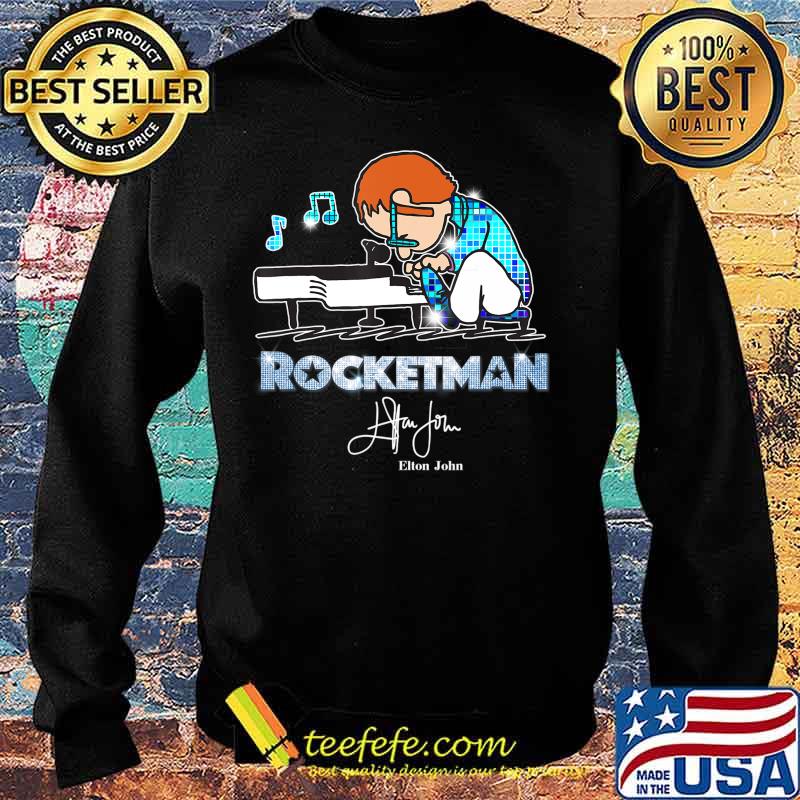 Retro Elton tshirt John Peanuts Playing Piano Rocketman Gift T-Shirt Sweater Retro Elton tshirt John Peanuts Playing Piano Rocketman Gift T-Shirt Sweater