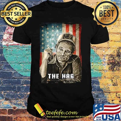 Retro Merle Tees Haggard Country Music The Hag Flag American T-Shirt
