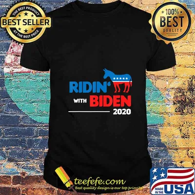 Ridin With Biden USA President Voting 2020 Joe Biden Gift T-Shirt