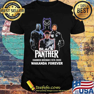 Rip black panther chadwick 1976 2020 wakanda forever shirt