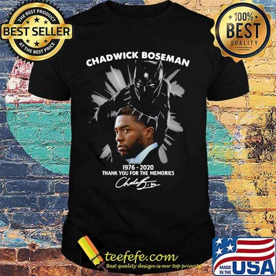 Rip chadwick 1976 2020 thank you for the memories signature shirt