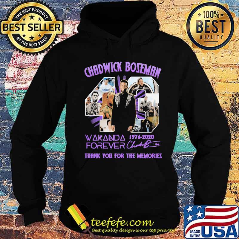 Rip chadwick 43 wakanda forever 1976 2020 thank you for the memories signatures s Hoodie Rip chadwick 43 wakanda forever 1976 2020 thank you for the memories signatures s Hoodie