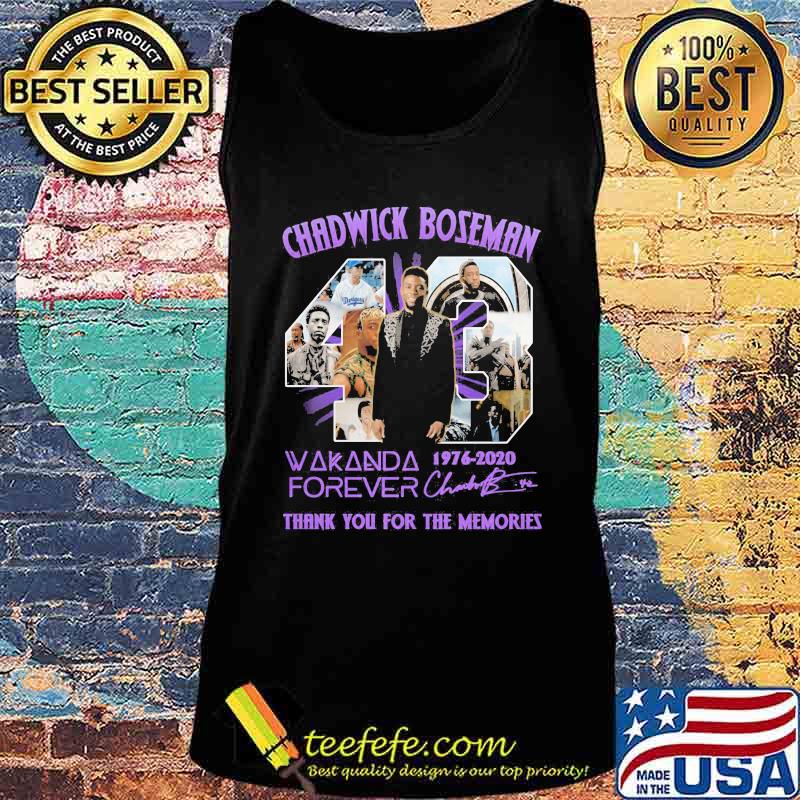 Rip chadwick 43 wakanda forever 1976 2020 thank you for the memories signatures s Tank top Rip chadwick 43 wakanda forever 1976 2020 thank you for the memories signatures s Tank top