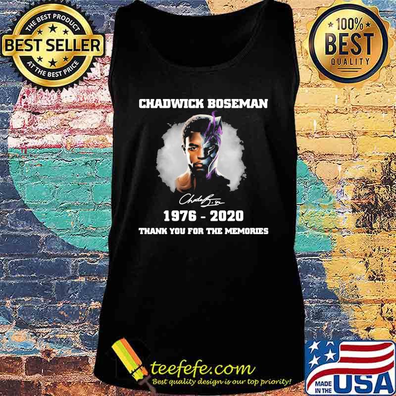 Rip chadwick black panther 1976 2020 thank you for the memories signature s Tank top Rip chadwick black panther 1976 2020 thank you for the memories signature s Tank top