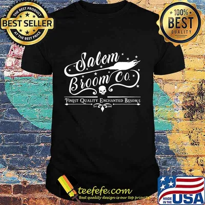 Salem Broom Company Halloween Sign Funny Witch Gift T-Shirt