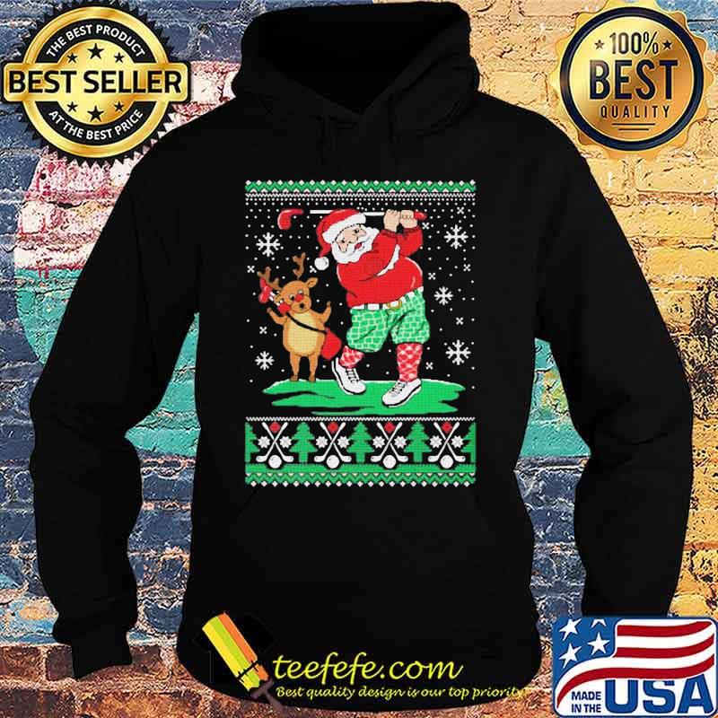Santa claus and reindeer ugly christmas s Hoodie Santa claus and reindeer ugly christmas s Hoodie