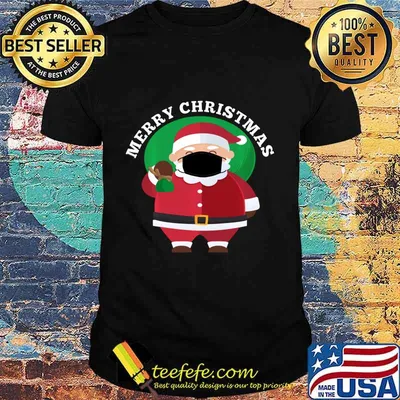 Santa Wearing Mask Quarantine Christmas 2020 Men Women Shirt
