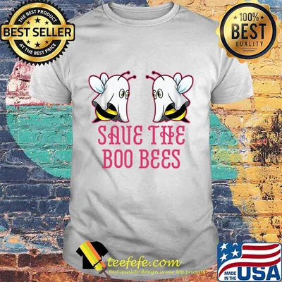Save The Boo Bees T-Shirt Breast Cancer Awareness Halloween T-Shirt