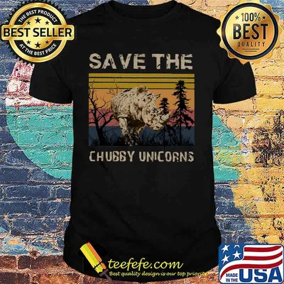 Save the chubby unicorns vintage retro mountain shirt