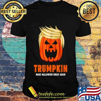 Scary Horror Cute Funny Vintage Spooky Halloween Trumpkin T-Shirt