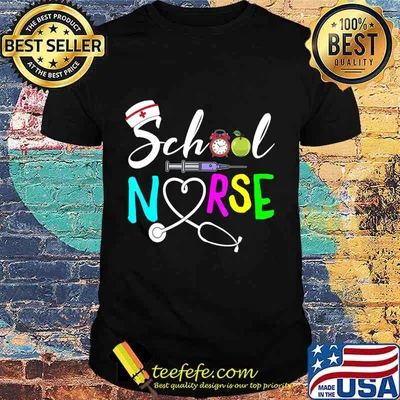 School Nurse Gift Registered Nurse Back To School Nursing T-Shirt