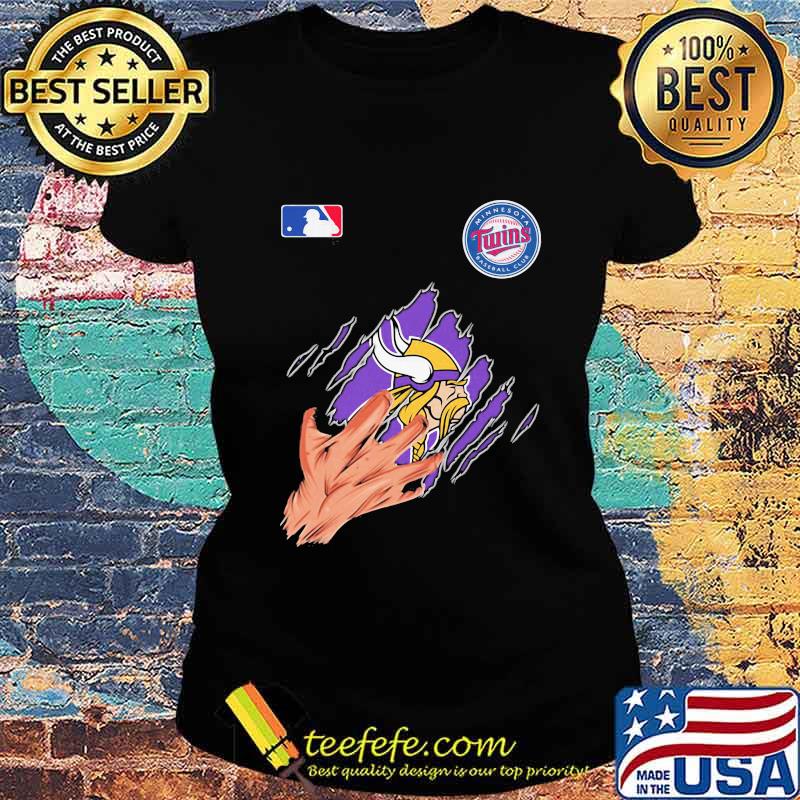 Scratch minnesota vikings logo s Ladies tee Scratch minnesota vikings logo s Ladies tee